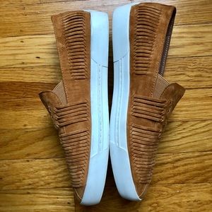 Suede Joie Slip On Sneakers, Size 10